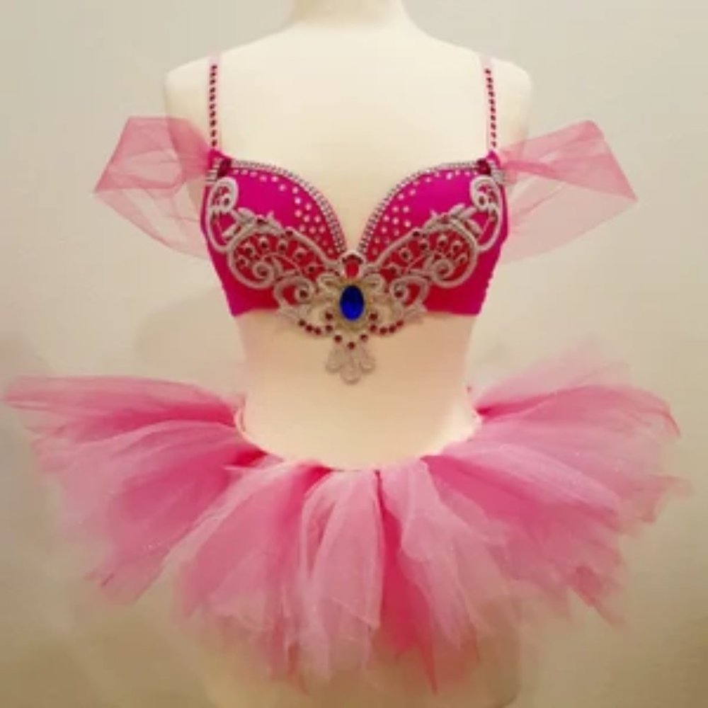 Princess Peach Rave Bra EDC outfit/Halloween costume